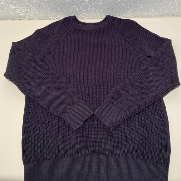 American Eagle Men's Ribbed Cotton Crewneck Sweater - Picture 1 of 7